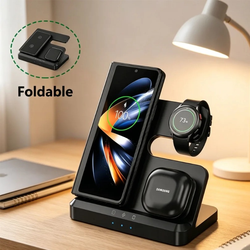 Smartwatch Ac - Cargador Inalámbrico Rápido 3 en 1