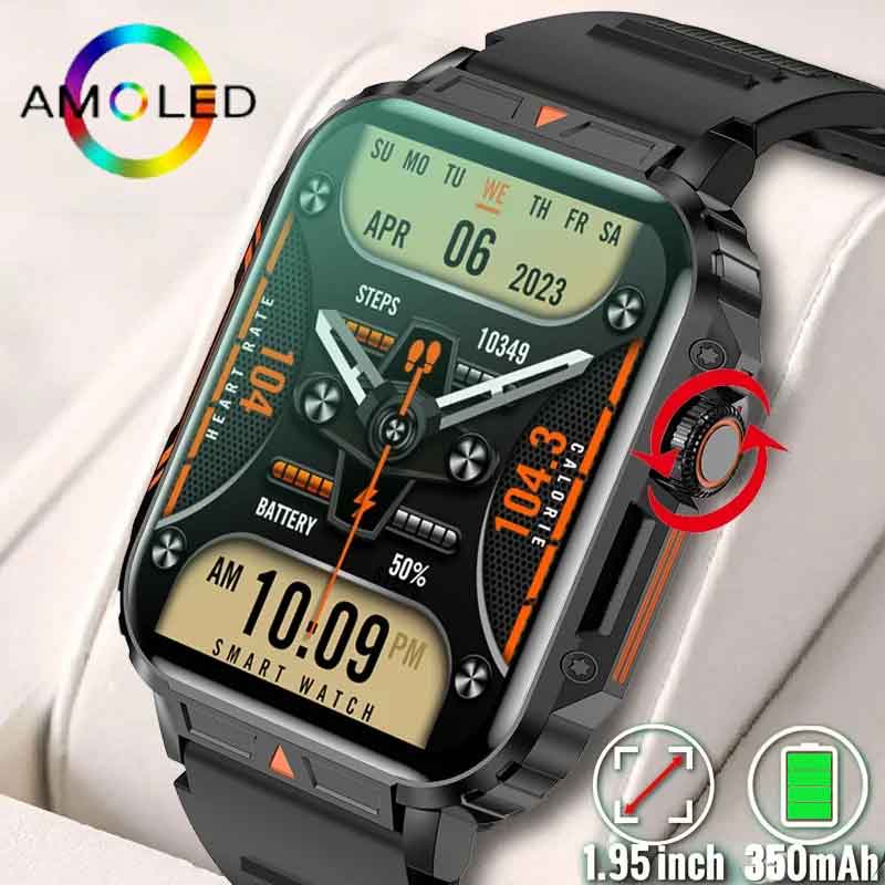 Smartwatch Faces - Reloj inteligente militar para hombre, accesorio