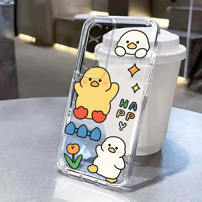 Oppo A78 - Funda transparente con dibujo de pato,