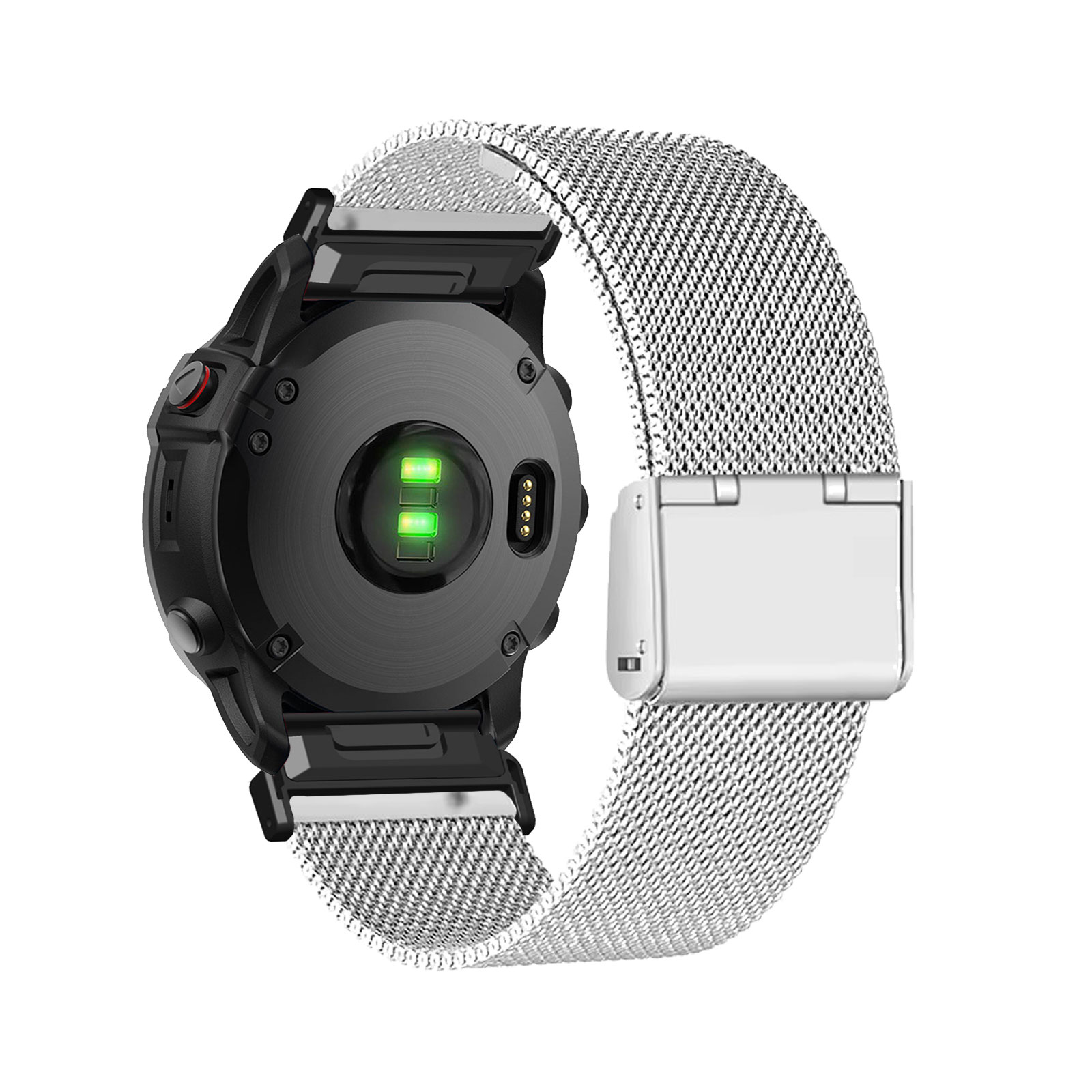 Stainless Mesh Band - Bandas de metal para Garmin Fenix