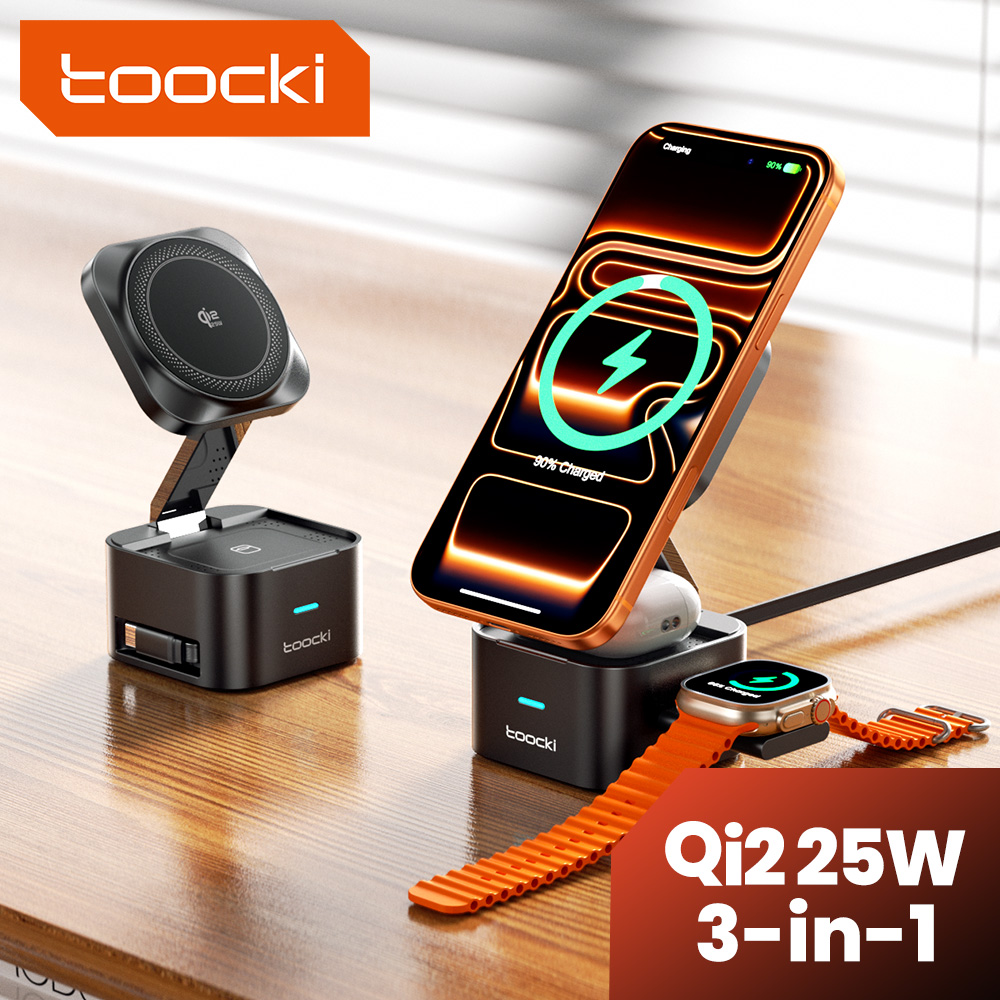 Smartwatch Ac - Cargador Inalámbrico Toocki QI2.2 de 25W