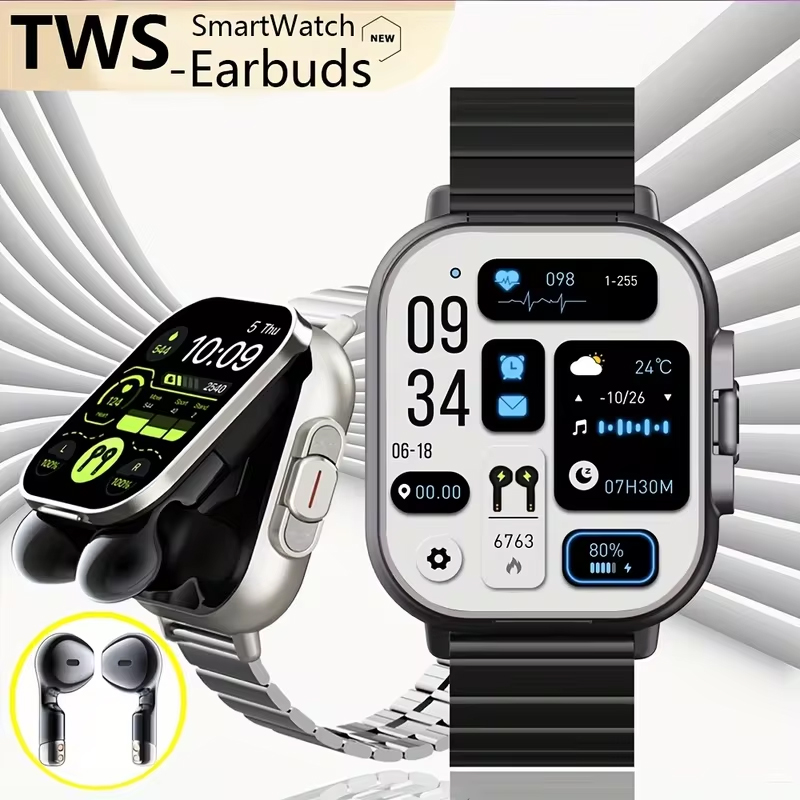 Smartwatch Headset - Reloj inteligente NFC TWS 2 en