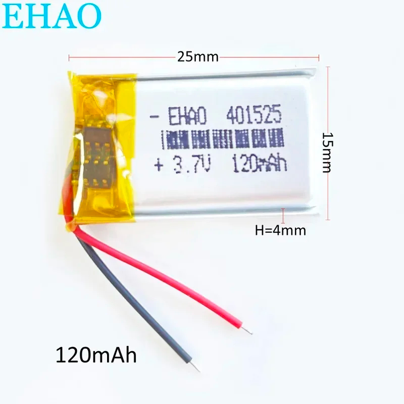 10 PCS 3.7V 120mAh Batería rec - Smartwatch Headset reseña y precio