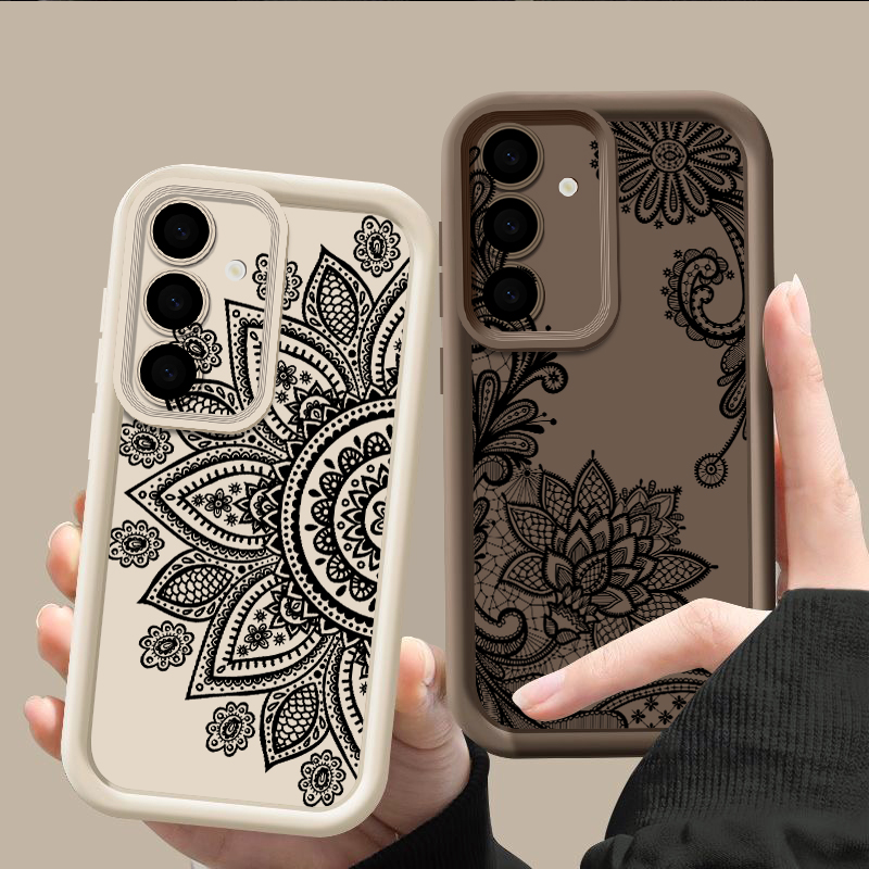 Funda con patrón de tótem de f - Samsung Galaxy A55 reseña y precio