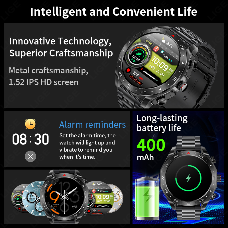 Reloj Inteligente LIGE con Aur - Smartwatch Headset reseña y precio