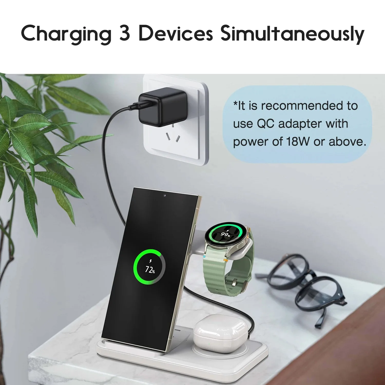 Estación de carga inalámbrica  - Watch Charger Cable reseña y precio