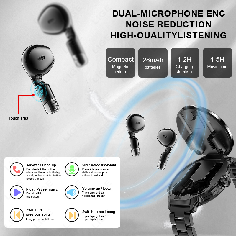 Reloj Inteligente LIGE para Ho - Smartwatch Headset reseña y precio