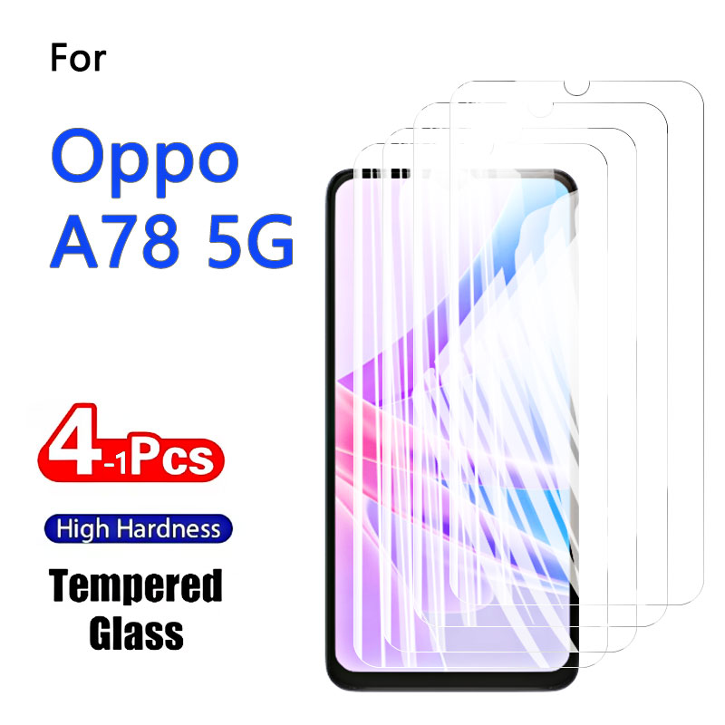 1-4 Uds protectores de pantall - Oppo A78 reseña y precio