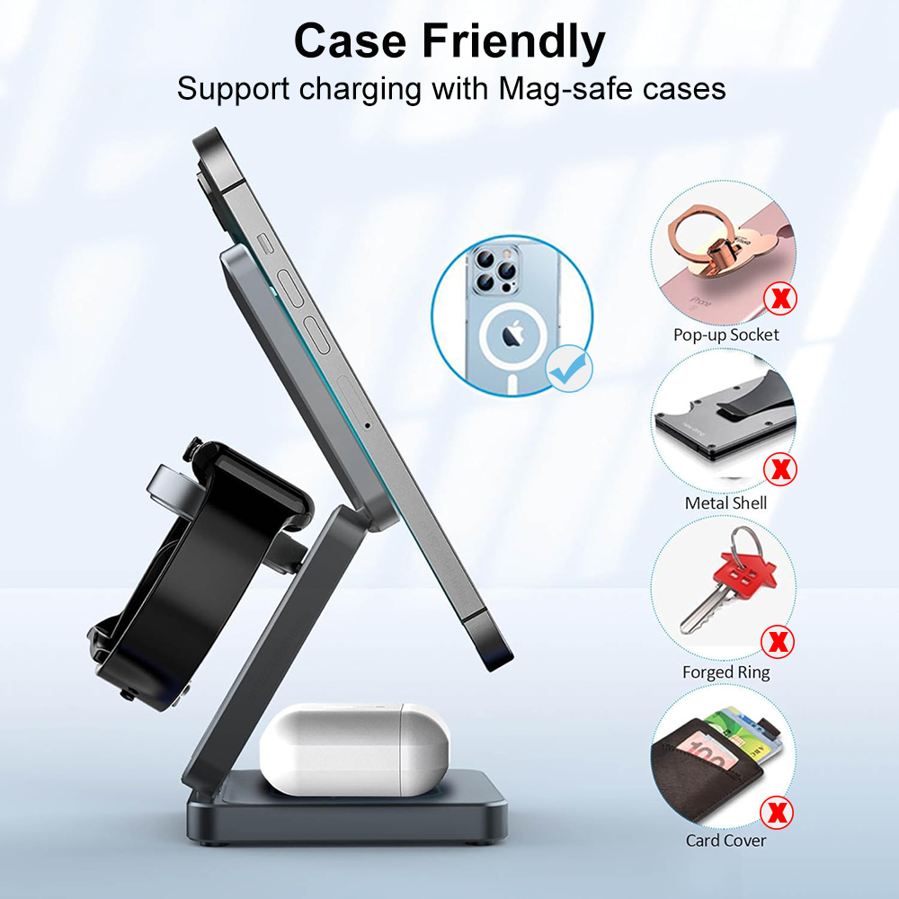 Cargador inalámbrico 3 en 1 es - Watch Charger Cable reseña y precio