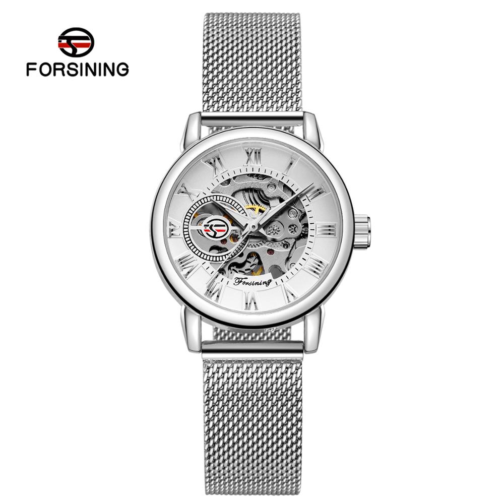 Reloj de Mujer FORSINING, Relo - Stainless Mesh Band reseña y precio