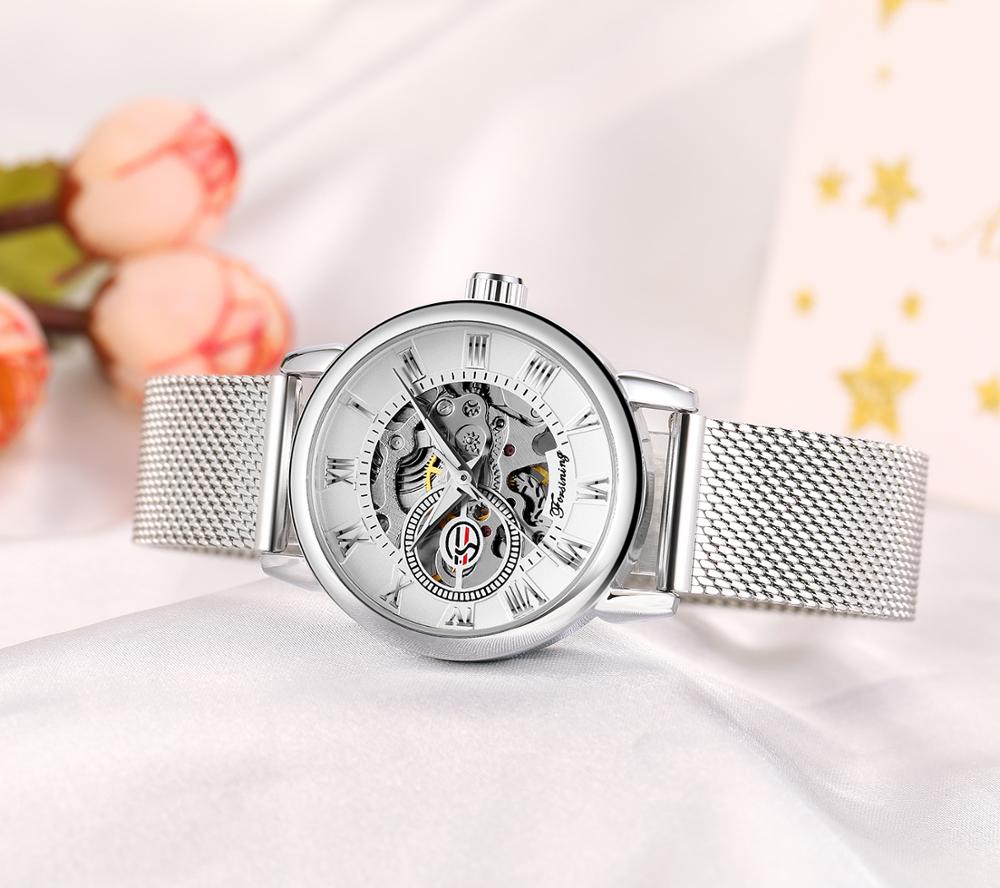 Reloj de Mujer FORSINING, Relo - Stainless Mesh Band reseña y precio