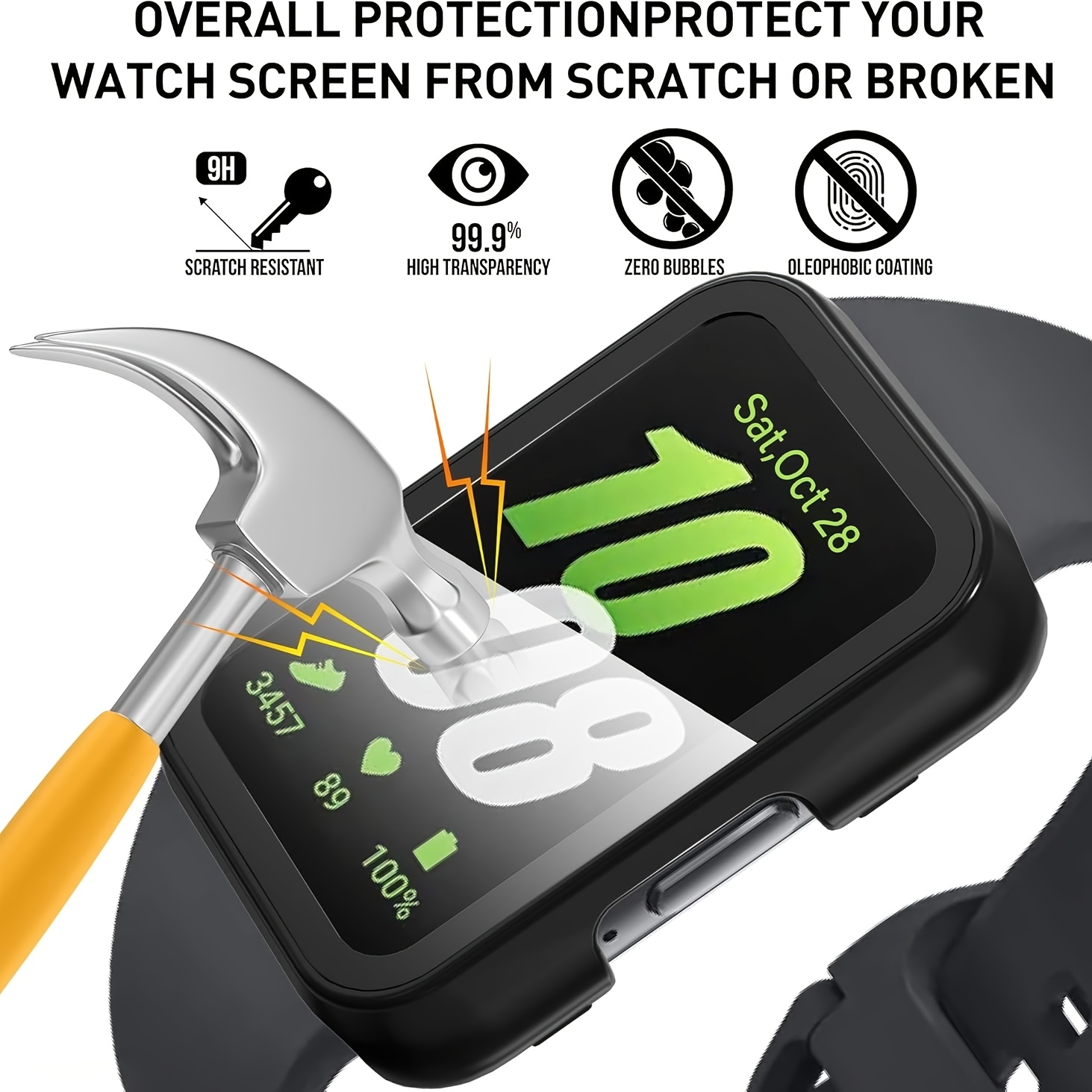 Funda de vidrio para Samsung G - Samsung Smartwatch Accessories reseña y precio