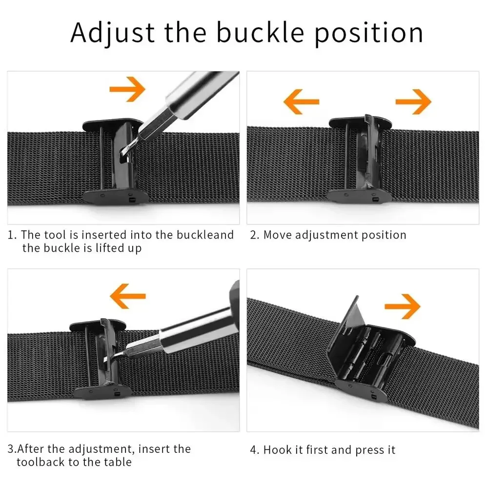 Bandas de metal para Garmin Fe - Stainless Mesh Band reseña y precio