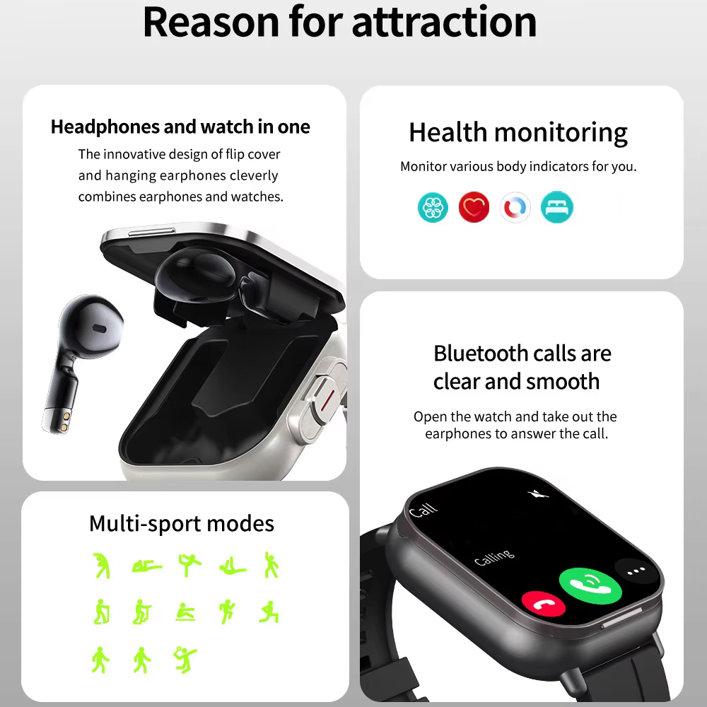 Reloj Inteligente 2 en 1 con A - Smartwatch Headset reseña y precio
