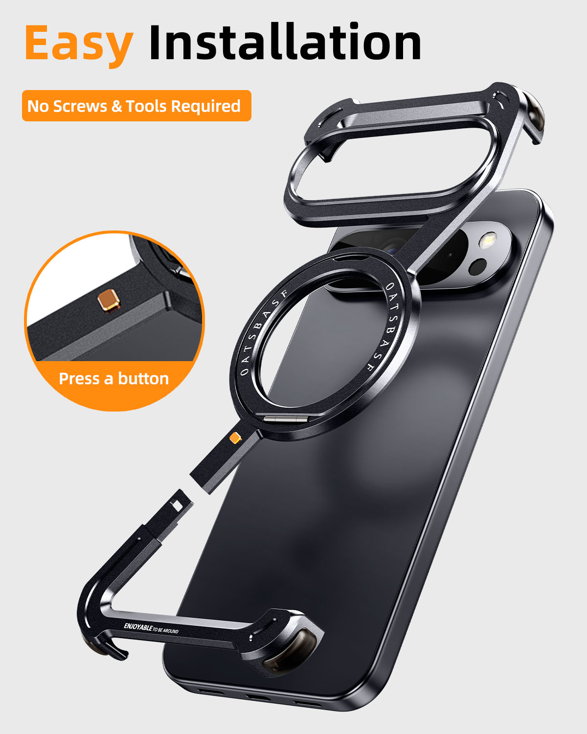 Funda de teléfono de metal Oat - Magnetic Charging Stand reseña y precio