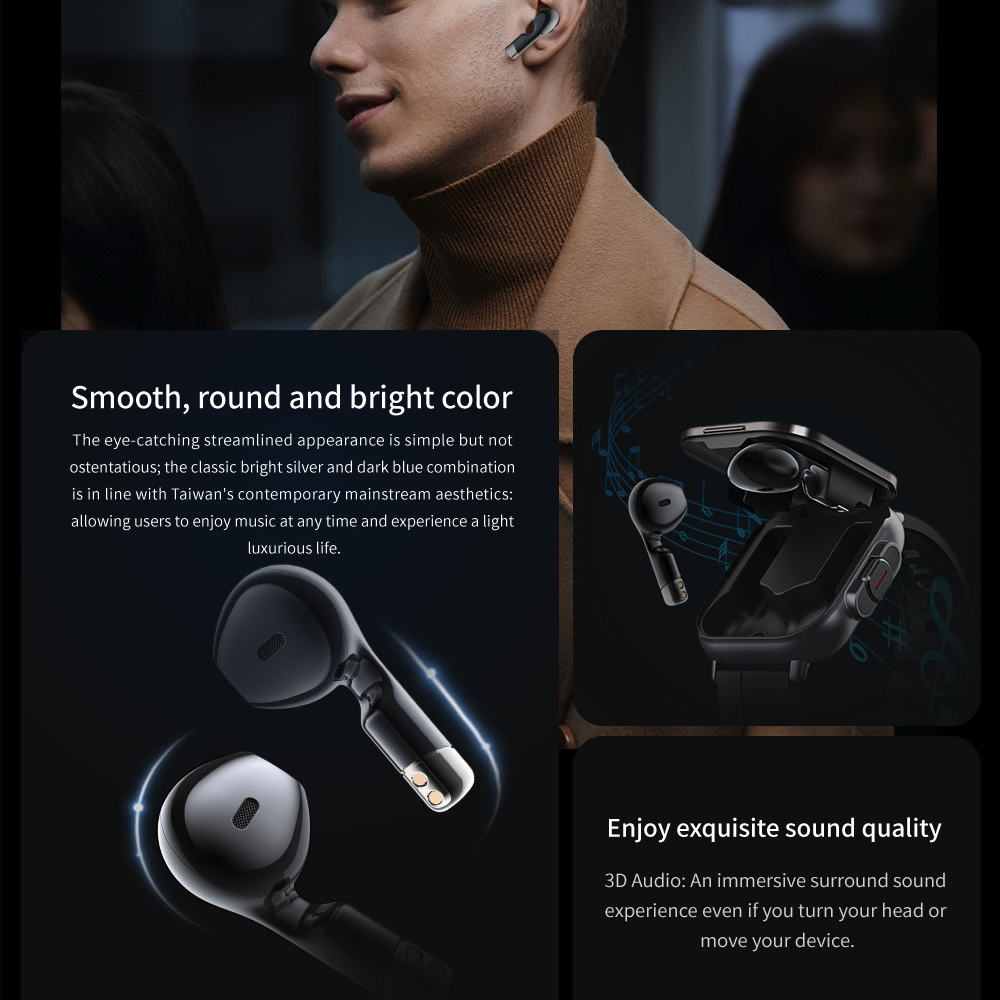 BT llamada diente azul auricul - Smartwatch Headset reseña y precio