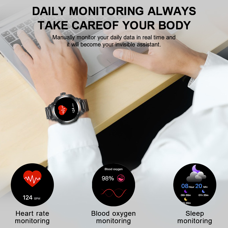 Nuevos hombres 2 en 1 auricula - Smartwatch Headset reseña y precio