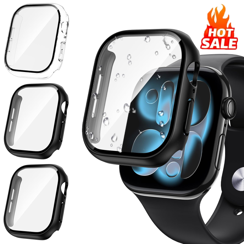 3 uds vidrio + cubierta para A - Apple Smartwatch Accessories reseña y precio