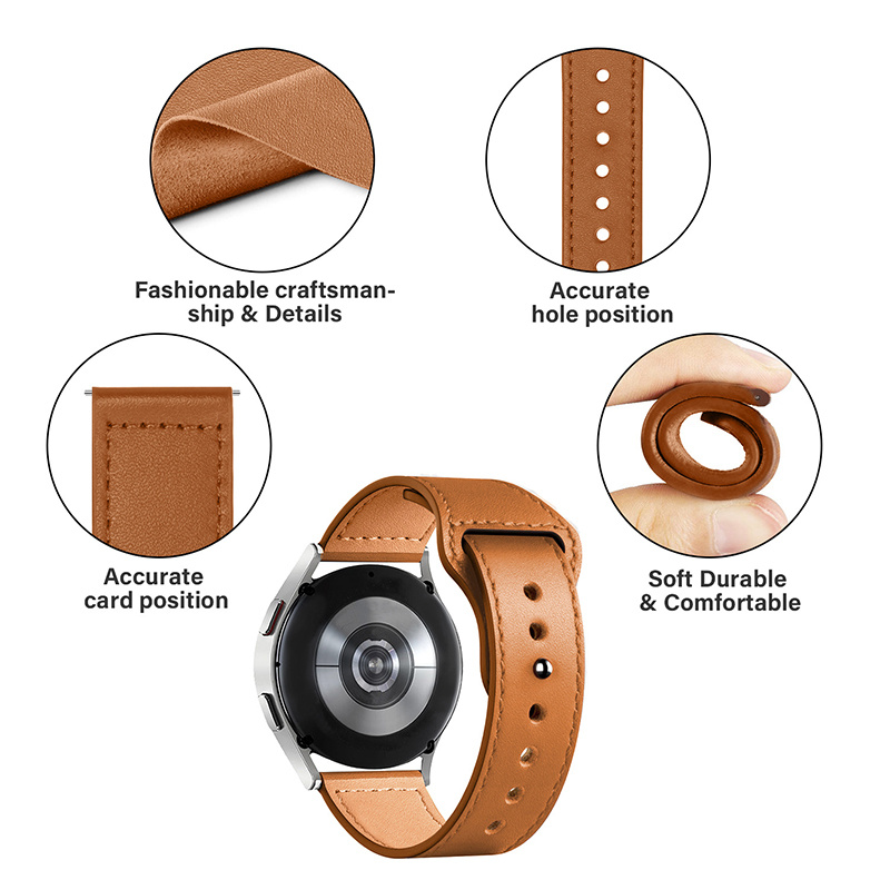 Correa de cuero para reloj Sam - Titan Smartwatch Accessories reseña y precio