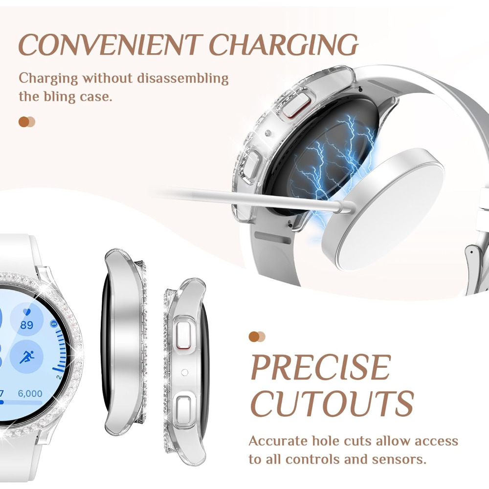 Funda ostentosa para Samsung G - Samsung Smartwatch Accessories reseña y precio