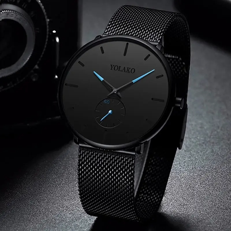 Relojes minimalistas YOLAKO a  - Stainless Mesh Band reseña y precio