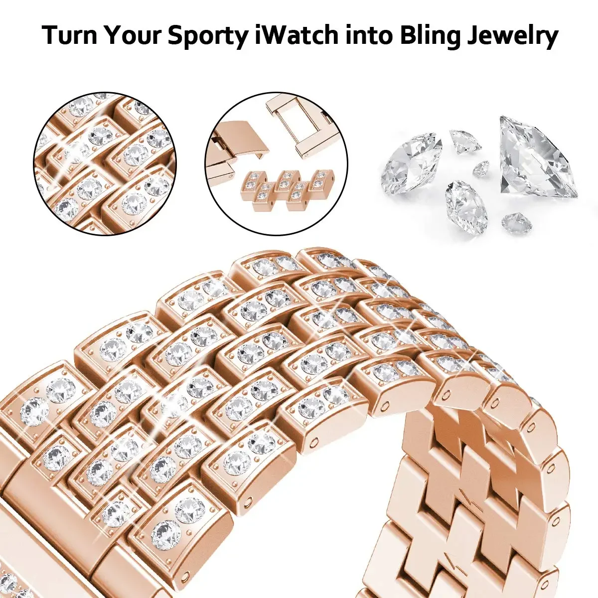 Correa de diamante para Samsun - Titan Smartwatch Accessories reseña y precio