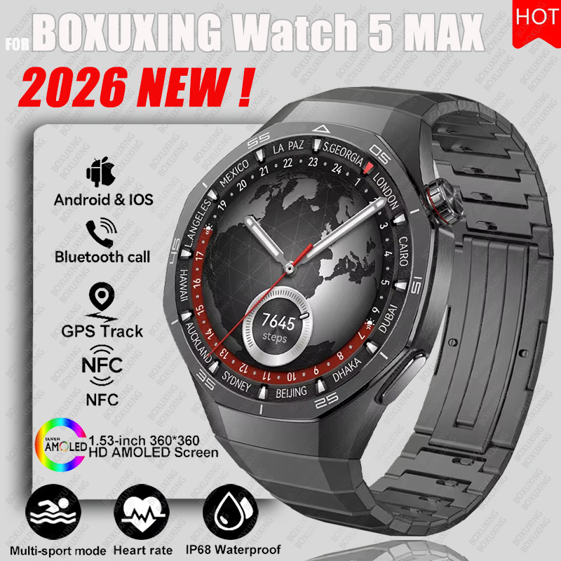 2026 nuevo reloj BOXUXING 5 MA - Smartwatch Faces reseña y precio