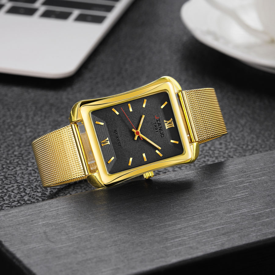 Reloj de cuarzo cuadrado para  - Stainless Mesh Band reseña y precio