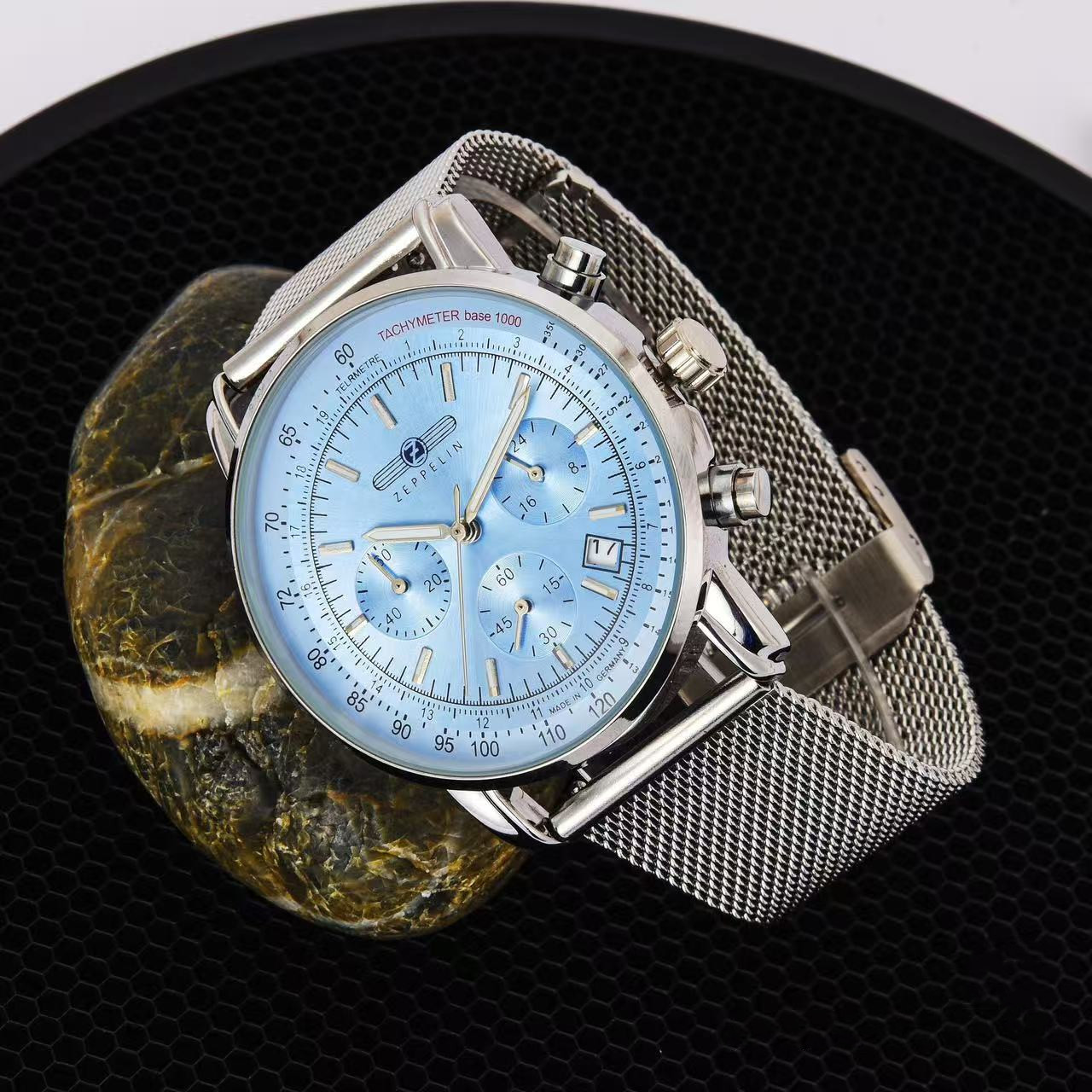 Reloj de Cuarzo Zeppelin para  - Stainless Mesh Band reseña y precio